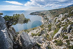 View from the top of the village of Katsiveli. Crimea