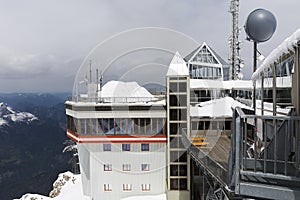 View from the top of the Zugspitze