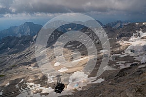 View from the top of the Zugspitze