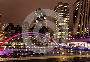 View of Toronto Skyline from Nathan Phillips Square