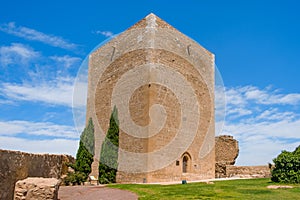 Tower in the Castle of Lorca, Spain photo