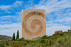 Torre del Espolon in the Castle of Lorca, Spain photo