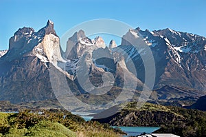 View of Torres del Paine photo