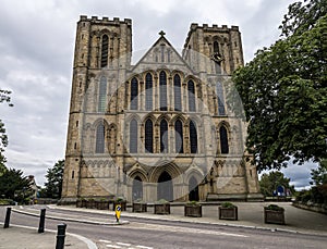A view towards the front of the Cathedral in Ripon, Yorkshire, UK