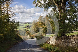 View towards Guiting Power village, Cotswolds, Gloucestershire, England