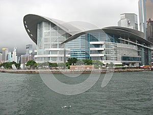 View towards Hong Kong Convention and exhibition centre