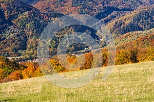 View towards Jakub from Horny Diel during autumn photo