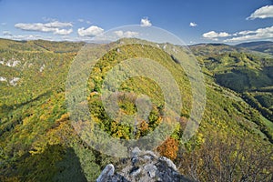 View towards Kralova Hola mountain from Muransky hrad castle