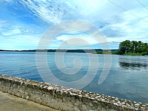 View towards Lake Peten Itza from the Malecon, Guatemala