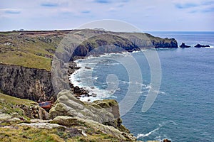 View towards Land`s End from the South West Coastal Path