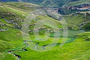 View towards Langtoon Dam, Golden Gate Highlands National Park.