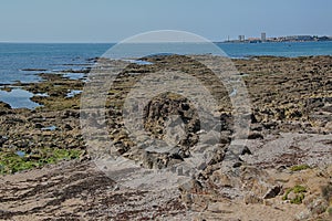 View towards Les Sables d`Olonne, Vendee, France.