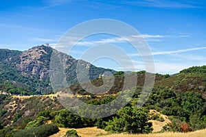 View towards Mount Umunhum from Bald Mountain