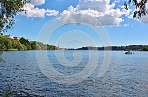 View towards the Old Town and SÃ¶dermalm in Stockholm