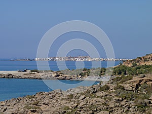 A view towards Paleochora on the south coast of Crete