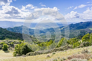 View towards Sonoma Valley, Sugarloaf Ridge State Park, Sonoma County, California