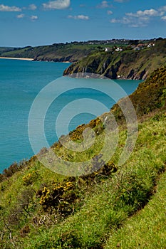 A view towards Stoke Fleming and Slapton Sands