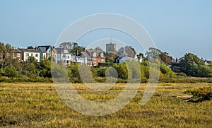 A view towards the town of West Mersea, UK