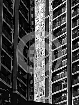 View of tower block in Hanoi