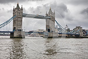 View of Tower bridge, London, England UK.