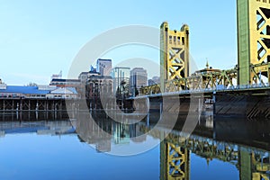 View of the Tower Bridge, Sacramento, California