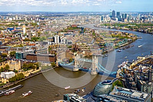 View of Tower Bridge from the Shard - London photo