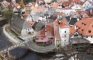 View from the tower of Cesky Krumlov