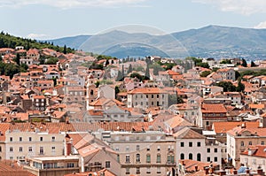 View from the tower in Diocletian's Palace, Split, Croatia