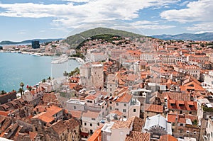 View from the tower in Diocletian's Palace, Split, Croatia