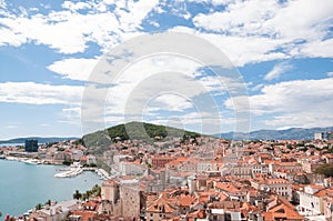 View from the tower in Diocletian's Palace, Split, Croatia