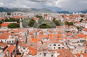 View from the tower in Diocletians Palace, Split,