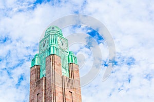 View of a tower of the Hlesinki main train station...IMAGE