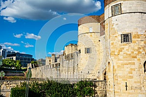 View of the Tower of London, London, England, UK