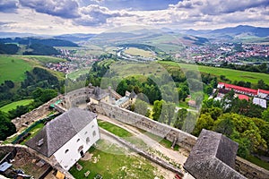 View from tower of Stara Lubovna castle