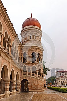 View of a tower of Sultan Abdul Samad Building