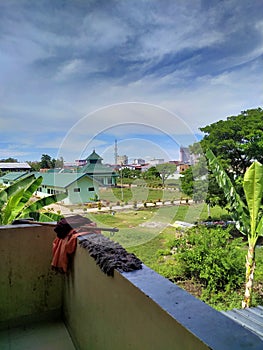 View of soldier camp