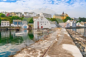 View of the town of Alesund.More og Romsdal County.Norway