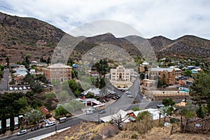 View of the town of Bisbee, Arizona