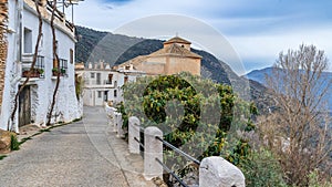 View of the town of Bubion, in the Alpujarra of Granada, in Andalusia, Spain.