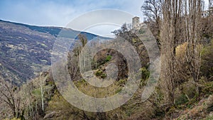 View of the town of Bubion, in the Alpujarra of Granada, in Andalusia, Spain.