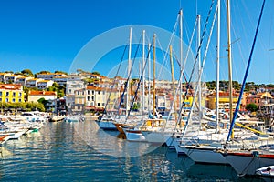 View of the town Cassis, Provence, South France, Europe, Mediterranean sea