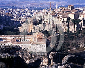 View of town, Cuenca, Spain. photo