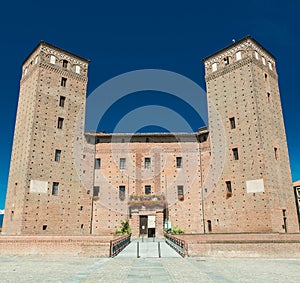 View of the town of Fossano, Piemont, Italy