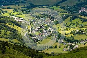 View on the town of gresse en vercors