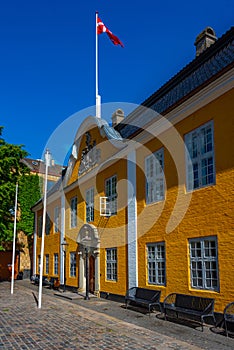 View of town hall in Aalborg, Denmark