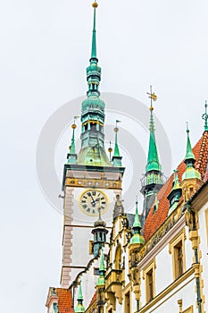 View of the town hall of the czech city Olomouc....IMAGE