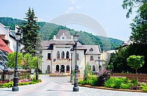 view of the town hall in romanian city sinaia...IMAGE photo