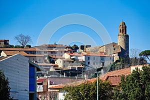 view of the town , image taken in Follonica, grosseto, tuscany, italy