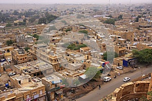 View of the town from Jaisalmer Fort, India