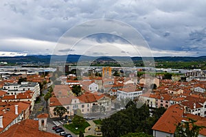 View of the town of Koper in Littoral region of Slovenia